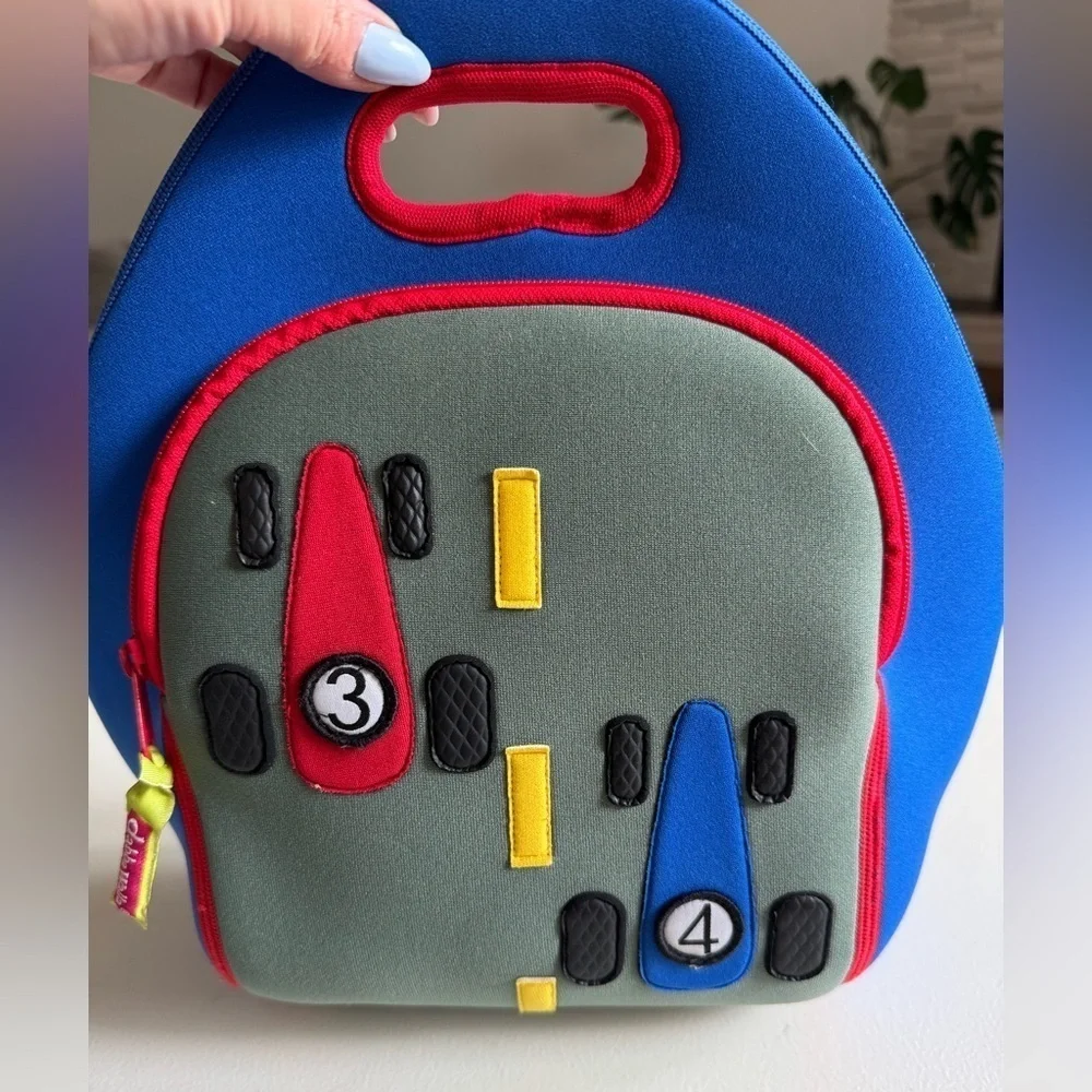 DabbaWalla Backpack Lunch Bag - Race Car blue